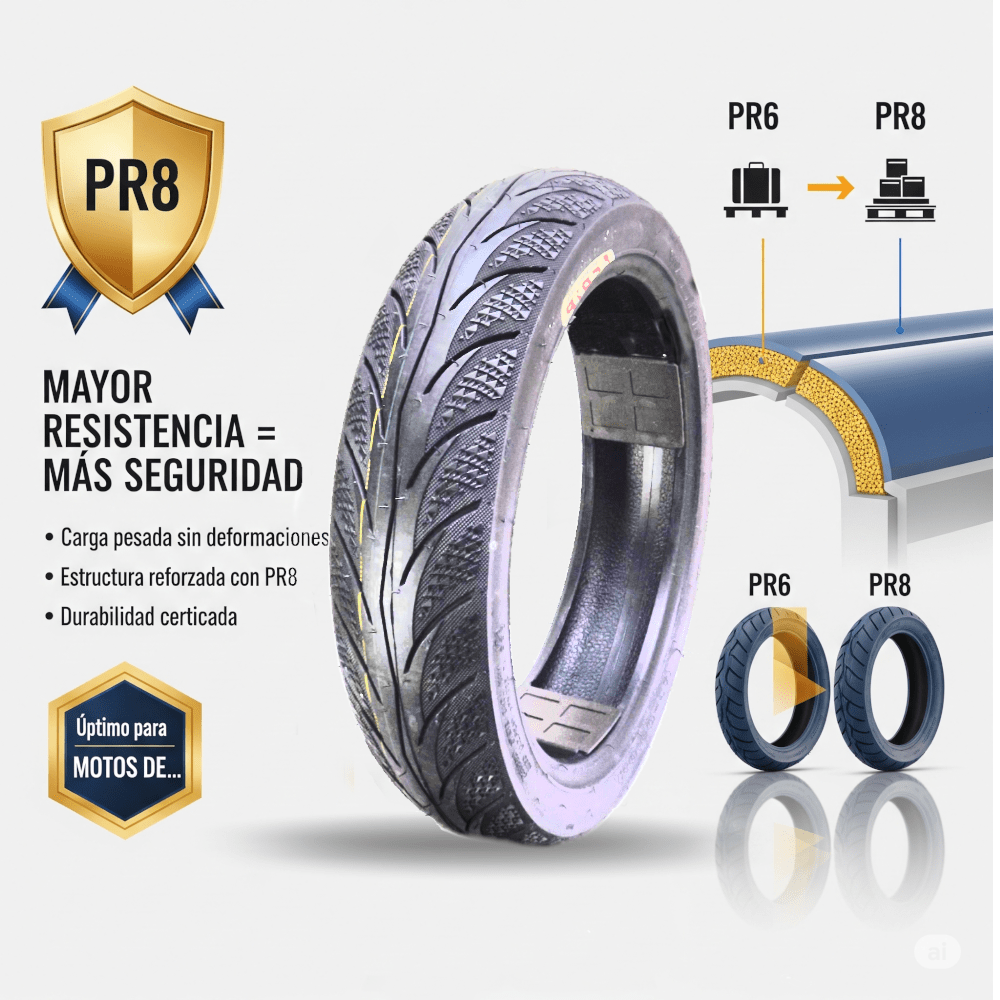 Neumatico 130/60-13 TL 8PR 63L Calle GRIP